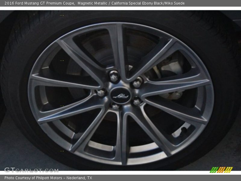 Magnetic Metallic / California Special Ebony Black/Miko Suede 2016 Ford Mustang GT Premium Coupe