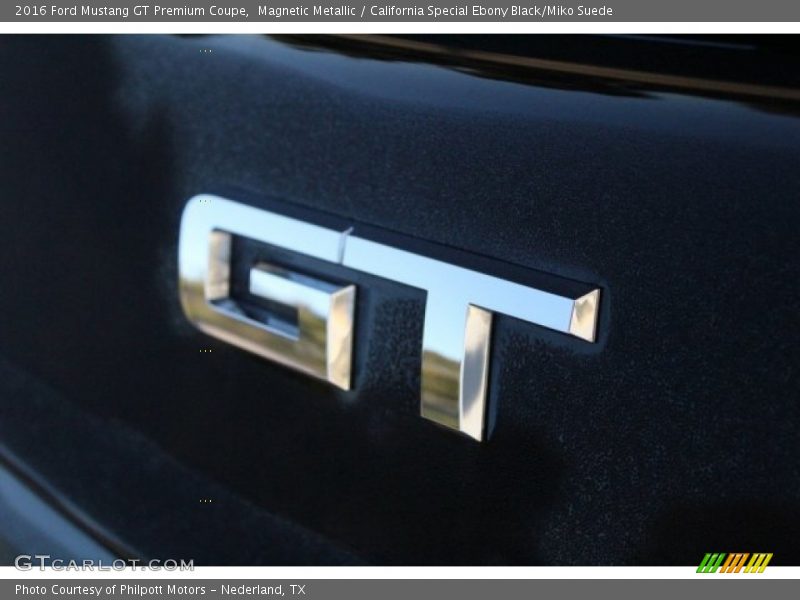 Magnetic Metallic / California Special Ebony Black/Miko Suede 2016 Ford Mustang GT Premium Coupe