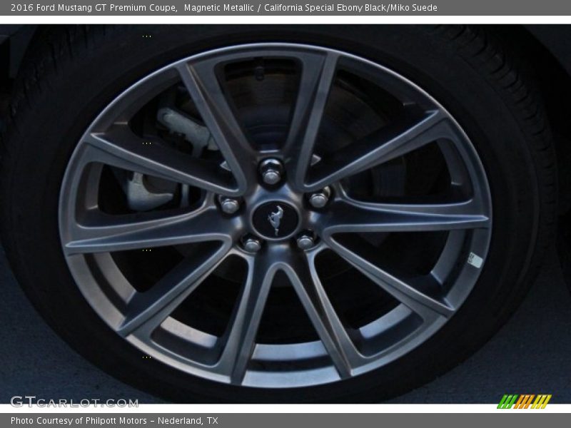 Magnetic Metallic / California Special Ebony Black/Miko Suede 2016 Ford Mustang GT Premium Coupe