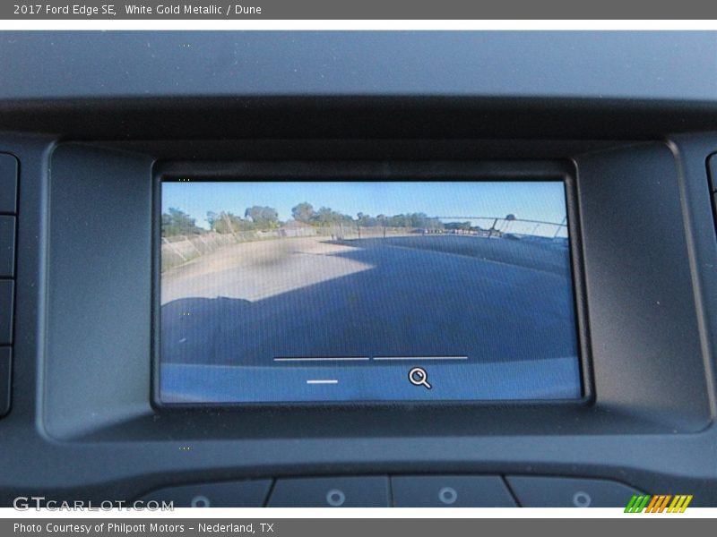White Gold Metallic / Dune 2017 Ford Edge SE