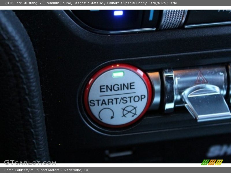 Magnetic Metallic / California Special Ebony Black/Miko Suede 2016 Ford Mustang GT Premium Coupe