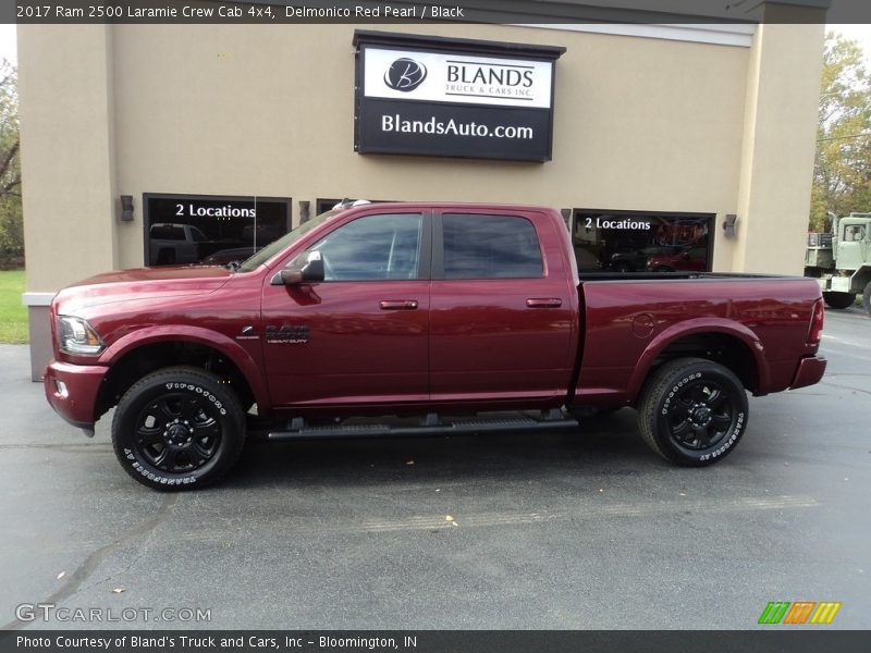 Delmonico Red Pearl / Black 2017 Ram 2500 Laramie Crew Cab 4x4