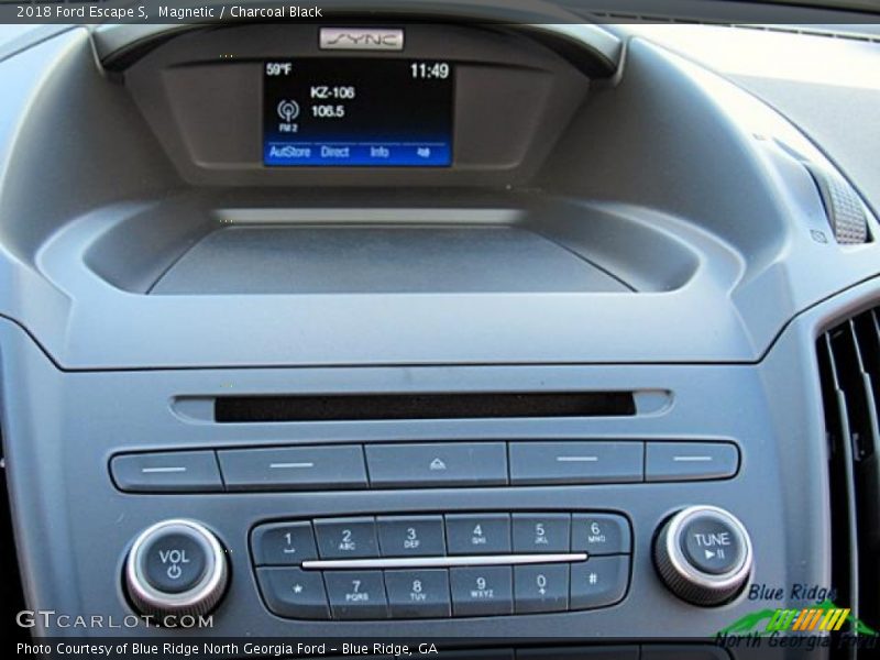 Magnetic / Charcoal Black 2018 Ford Escape S
