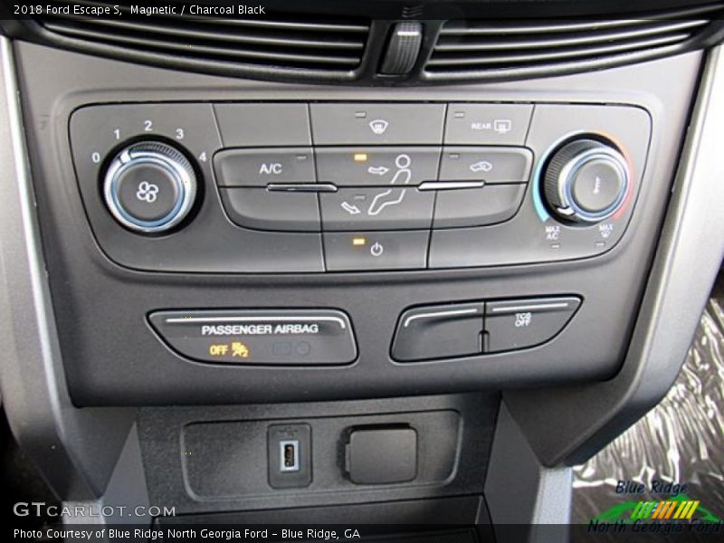 Magnetic / Charcoal Black 2018 Ford Escape S