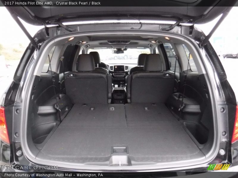 Crystal Black Pearl / Black 2017 Honda Pilot Elite AWD