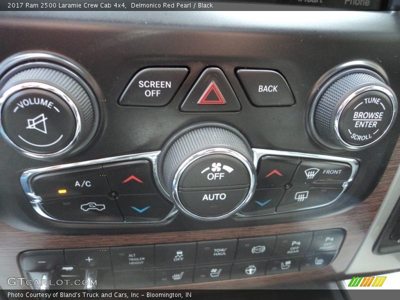 Delmonico Red Pearl / Black 2017 Ram 2500 Laramie Crew Cab 4x4