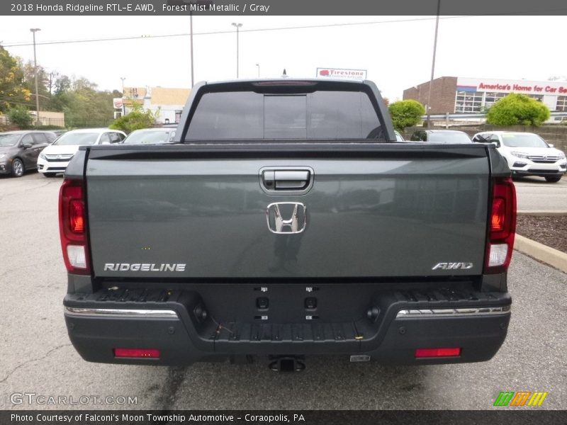 Forest Mist Metallic / Gray 2018 Honda Ridgeline RTL-E AWD