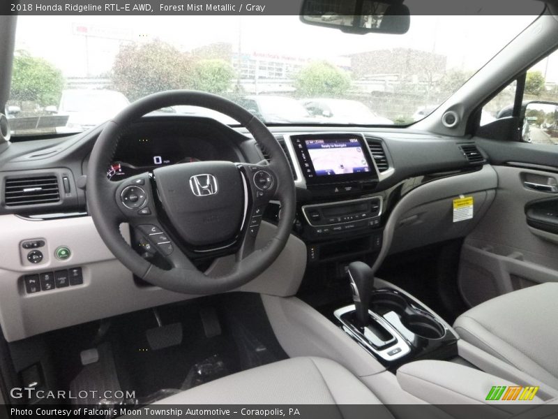  2018 Ridgeline RTL-E AWD Gray Interior