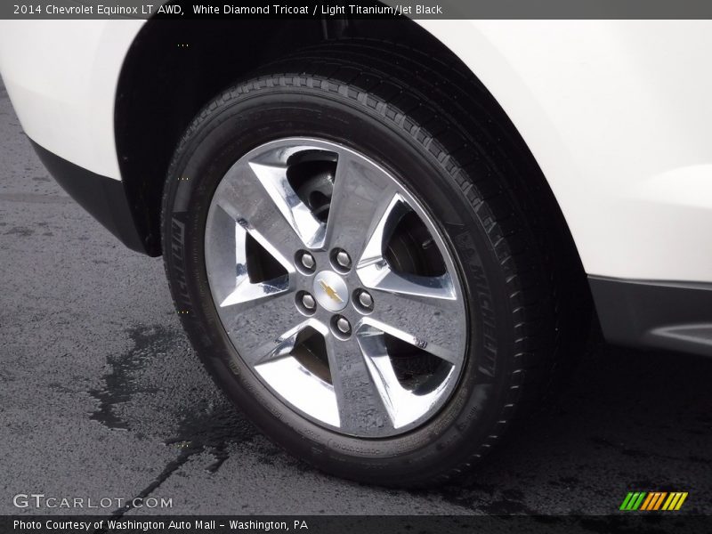 White Diamond Tricoat / Light Titanium/Jet Black 2014 Chevrolet Equinox LT AWD