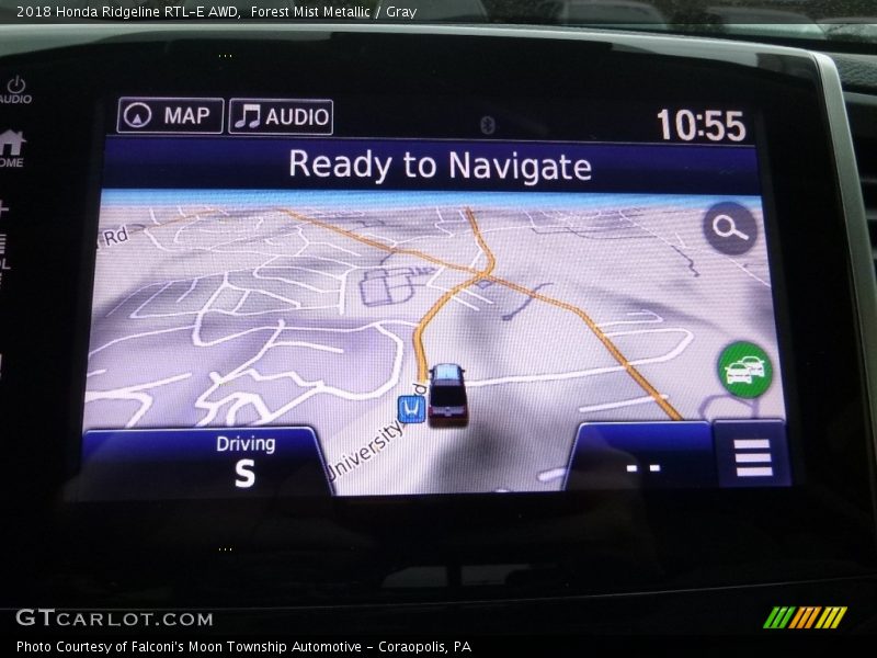 Navigation of 2018 Ridgeline RTL-E AWD