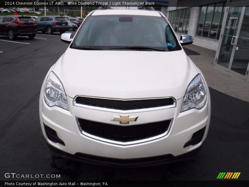 White Diamond Tricoat / Light Titanium/Jet Black 2014 Chevrolet Equinox LT AWD