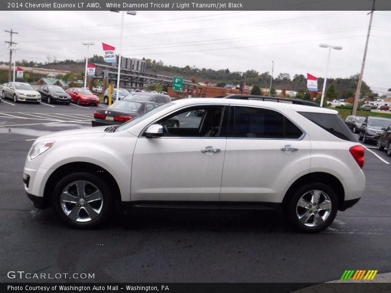 White Diamond Tricoat / Light Titanium/Jet Black 2014 Chevrolet Equinox LT AWD