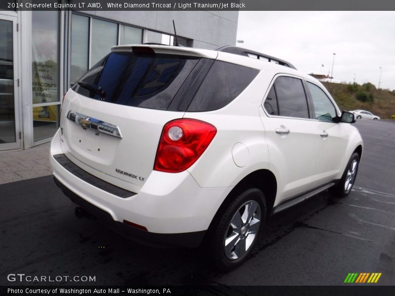 White Diamond Tricoat / Light Titanium/Jet Black 2014 Chevrolet Equinox LT AWD
