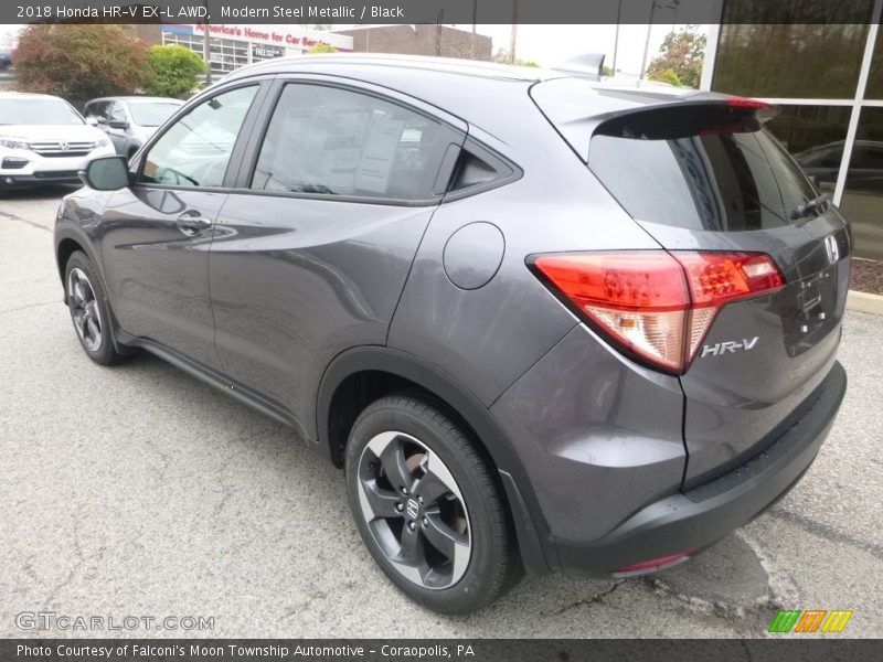 Modern Steel Metallic / Black 2018 Honda HR-V EX-L AWD