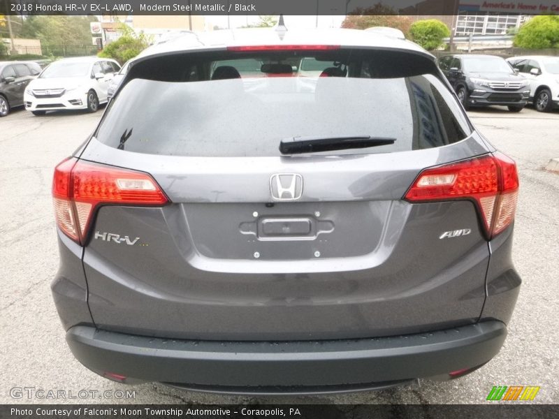 Modern Steel Metallic / Black 2018 Honda HR-V EX-L AWD