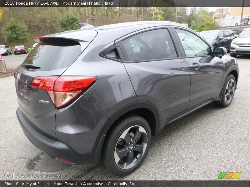 Modern Steel Metallic / Black 2018 Honda HR-V EX-L AWD