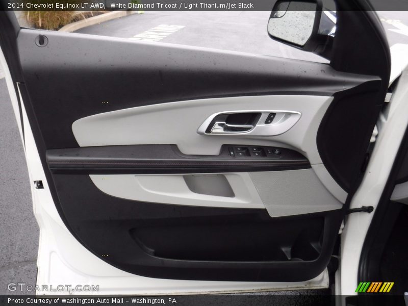 White Diamond Tricoat / Light Titanium/Jet Black 2014 Chevrolet Equinox LT AWD