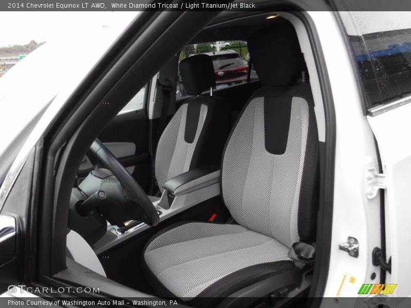 White Diamond Tricoat / Light Titanium/Jet Black 2014 Chevrolet Equinox LT AWD