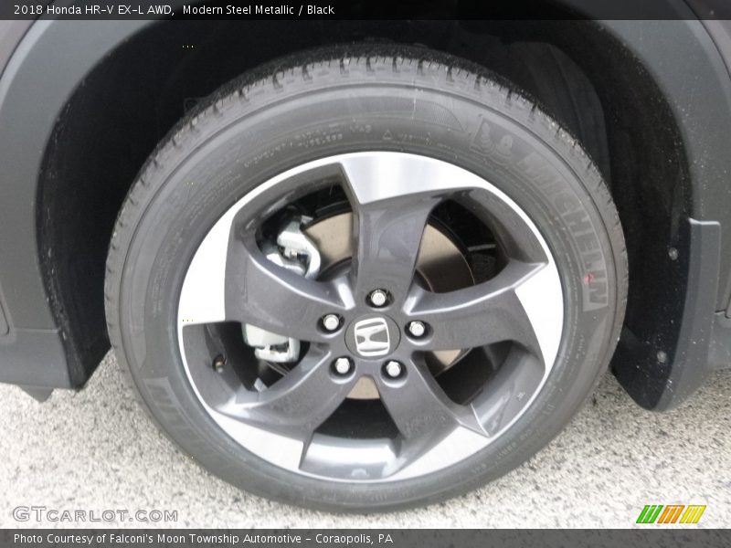 Modern Steel Metallic / Black 2018 Honda HR-V EX-L AWD