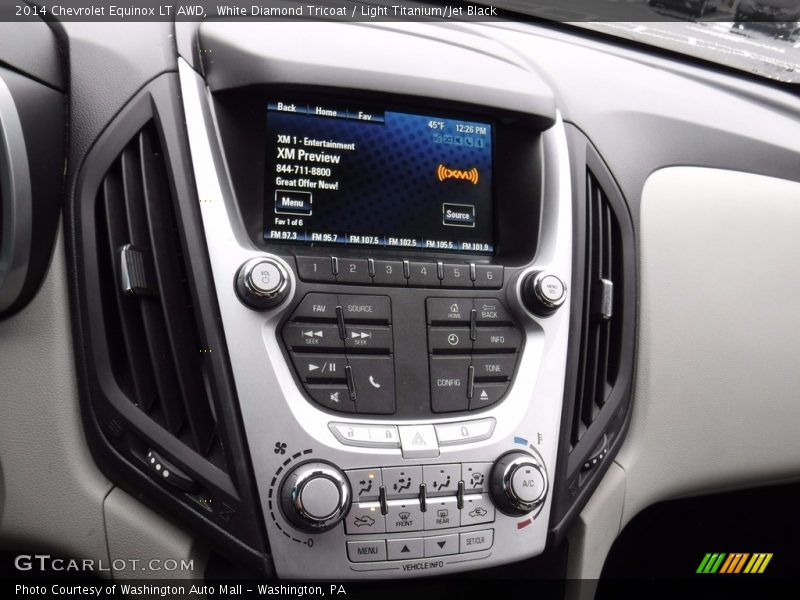 White Diamond Tricoat / Light Titanium/Jet Black 2014 Chevrolet Equinox LT AWD