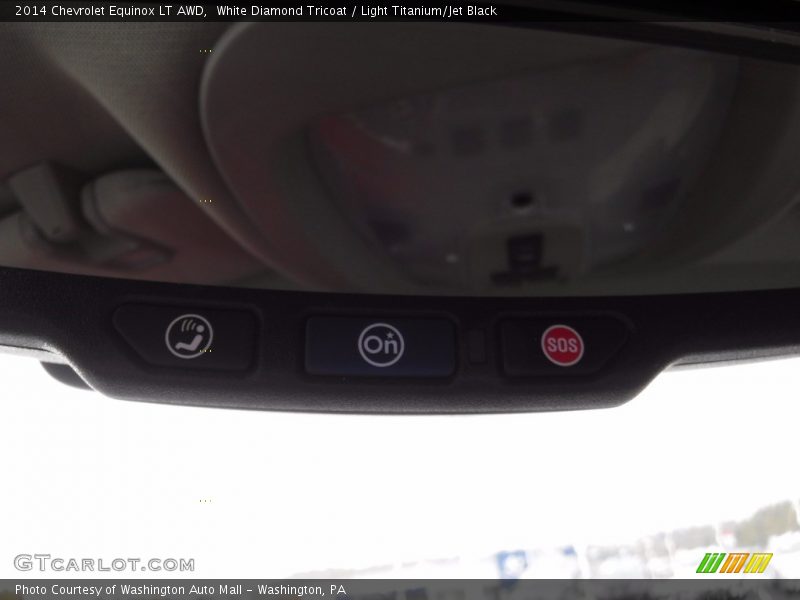 White Diamond Tricoat / Light Titanium/Jet Black 2014 Chevrolet Equinox LT AWD