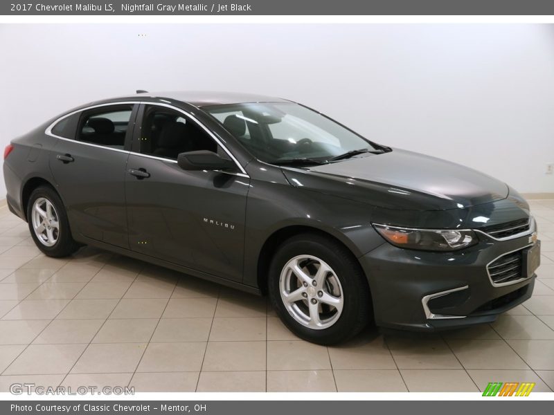 Nightfall Gray Metallic / Jet Black 2017 Chevrolet Malibu LS