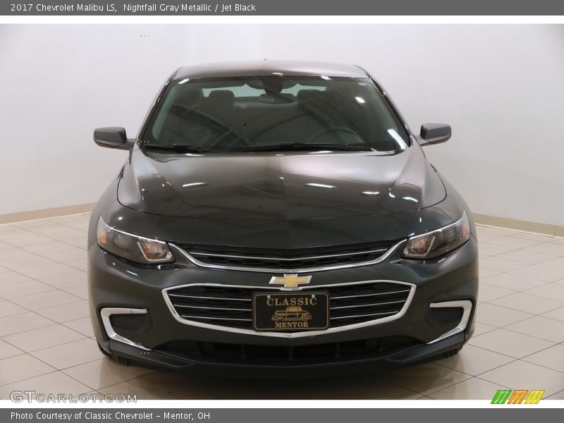Nightfall Gray Metallic / Jet Black 2017 Chevrolet Malibu LS