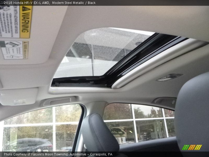 Modern Steel Metallic / Black 2018 Honda HR-V EX-L AWD