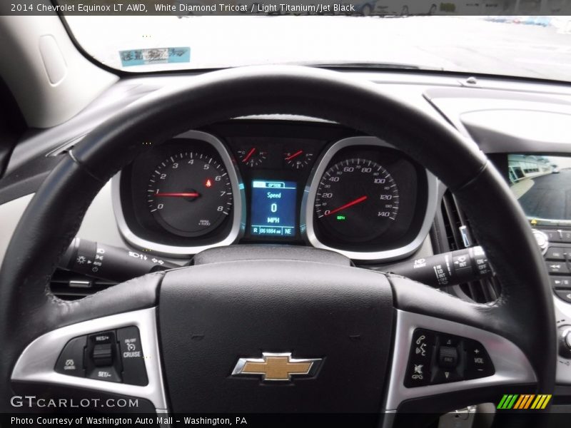 White Diamond Tricoat / Light Titanium/Jet Black 2014 Chevrolet Equinox LT AWD