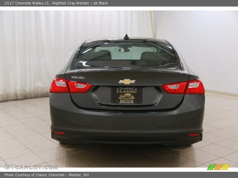 Nightfall Gray Metallic / Jet Black 2017 Chevrolet Malibu LS