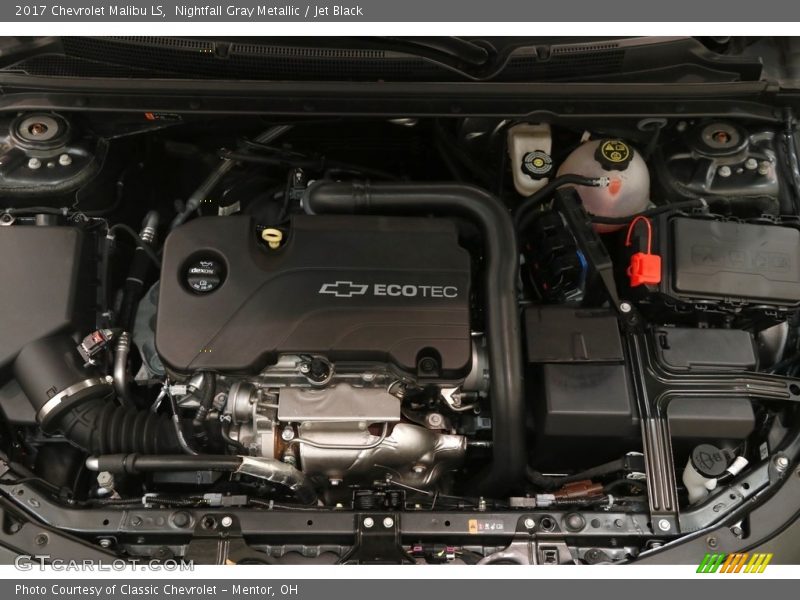 Nightfall Gray Metallic / Jet Black 2017 Chevrolet Malibu LS