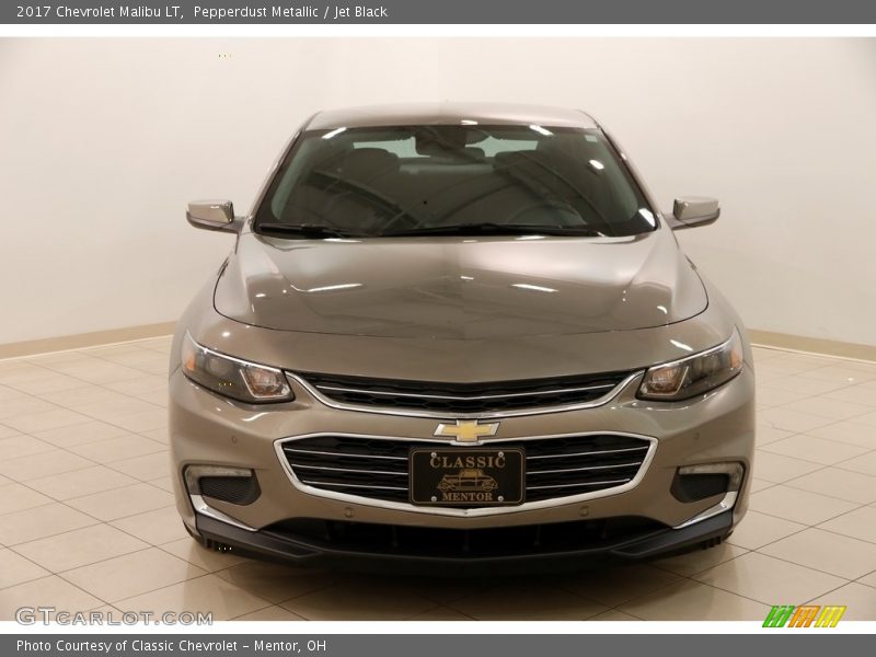 Pepperdust Metallic / Jet Black 2017 Chevrolet Malibu LT