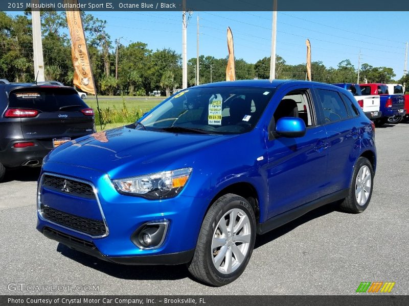 Octane Blue / Black 2015 Mitsubishi Outlander Sport ES