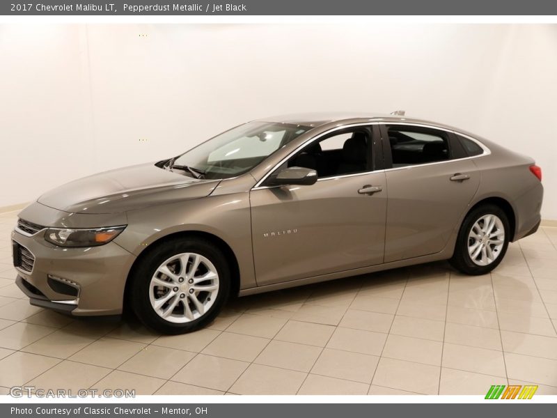 Pepperdust Metallic / Jet Black 2017 Chevrolet Malibu LT