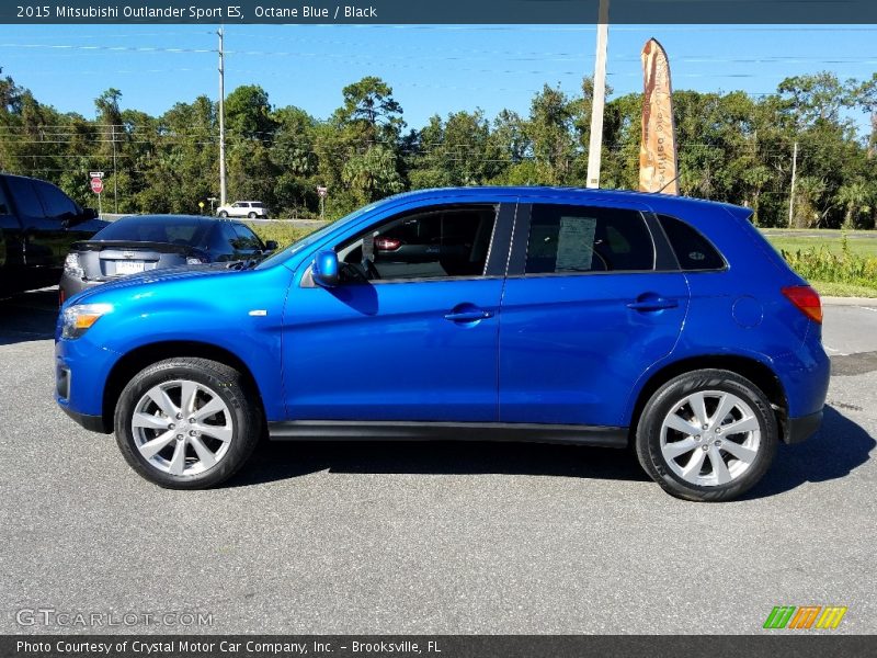 Octane Blue / Black 2015 Mitsubishi Outlander Sport ES