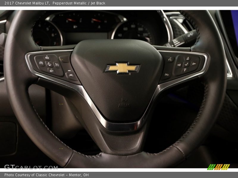 Pepperdust Metallic / Jet Black 2017 Chevrolet Malibu LT