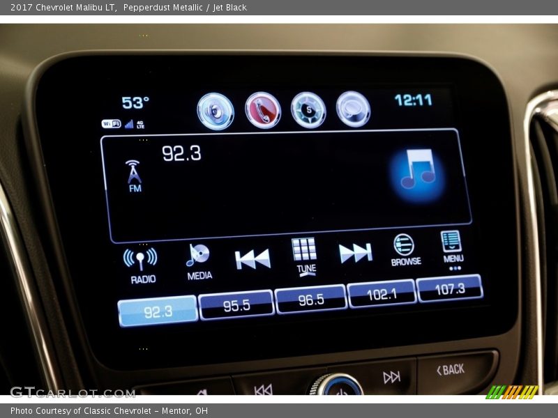 Pepperdust Metallic / Jet Black 2017 Chevrolet Malibu LT