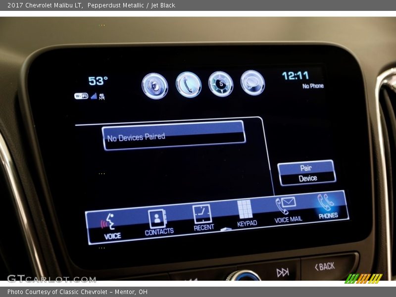 Pepperdust Metallic / Jet Black 2017 Chevrolet Malibu LT