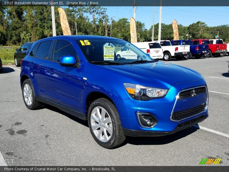 Octane Blue / Black 2015 Mitsubishi Outlander Sport ES
