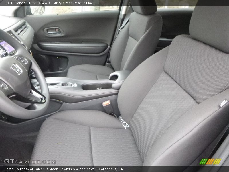 Misty Green Pearl / Black 2018 Honda HR-V LX AWD