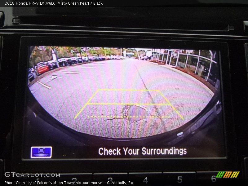 Misty Green Pearl / Black 2018 Honda HR-V LX AWD