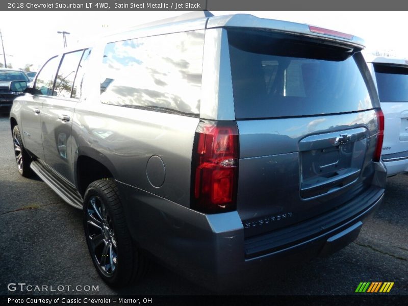 Satin Steel Metallic / Jet Black 2018 Chevrolet Suburban LT 4WD