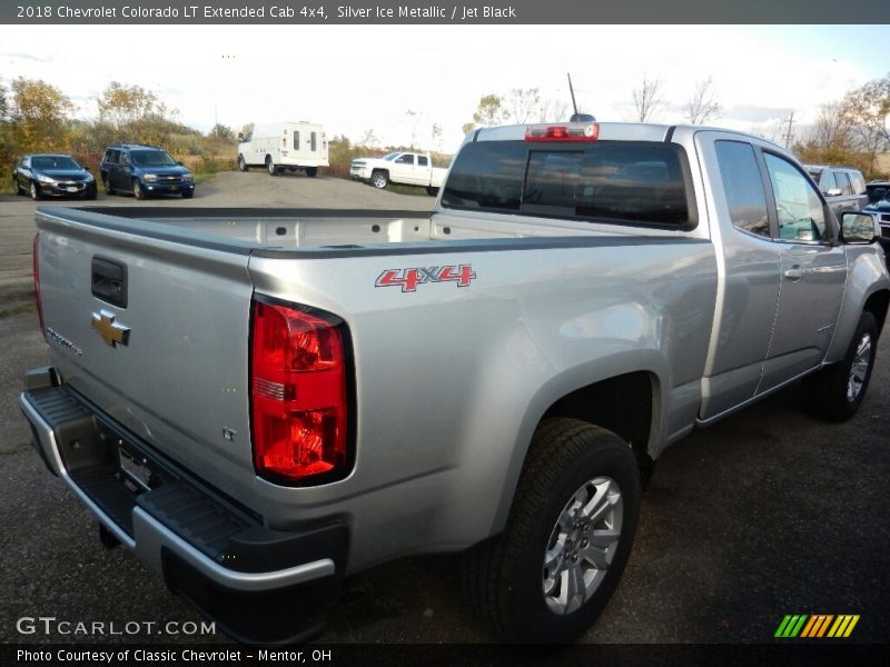 Silver Ice Metallic / Jet Black 2018 Chevrolet Colorado LT Extended Cab 4x4