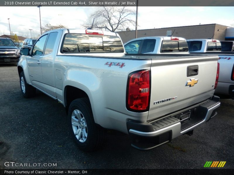 Silver Ice Metallic / Jet Black 2018 Chevrolet Colorado LT Extended Cab 4x4