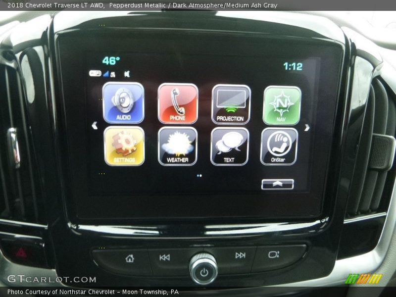 Pepperdust Metallic / Dark Atmosphere/Medium Ash Gray 2018 Chevrolet Traverse LT AWD