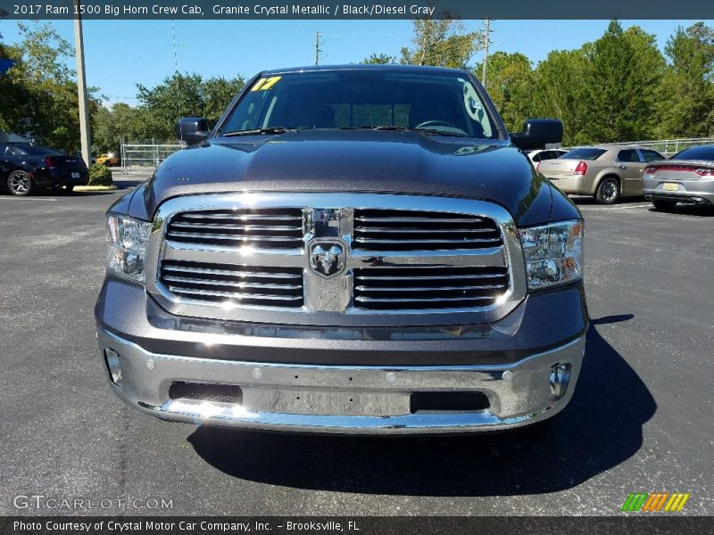Granite Crystal Metallic / Black/Diesel Gray 2017 Ram 1500 Big Horn Crew Cab