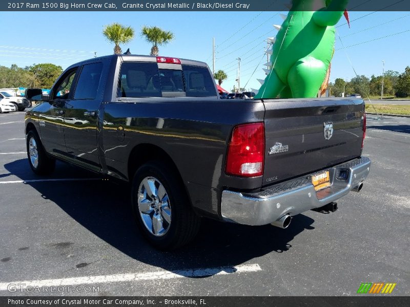 Granite Crystal Metallic / Black/Diesel Gray 2017 Ram 1500 Big Horn Crew Cab