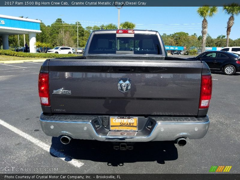 Granite Crystal Metallic / Black/Diesel Gray 2017 Ram 1500 Big Horn Crew Cab