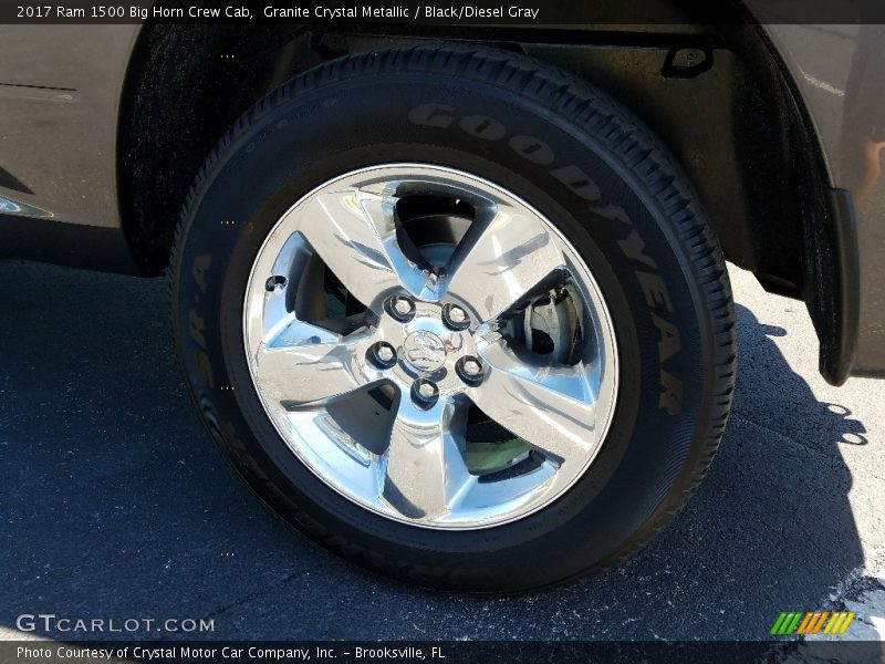 Granite Crystal Metallic / Black/Diesel Gray 2017 Ram 1500 Big Horn Crew Cab