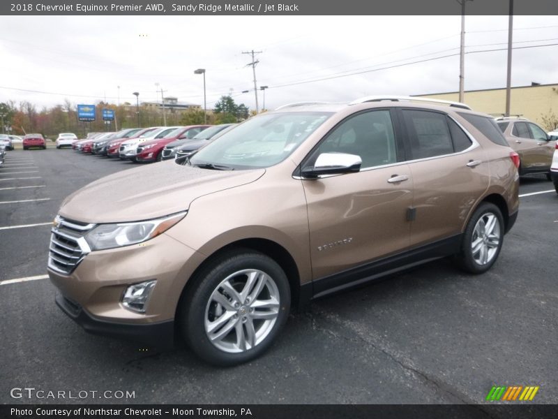 Sandy Ridge Metallic / Jet Black 2018 Chevrolet Equinox Premier AWD